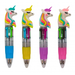 4 kleuren pen unicorn
