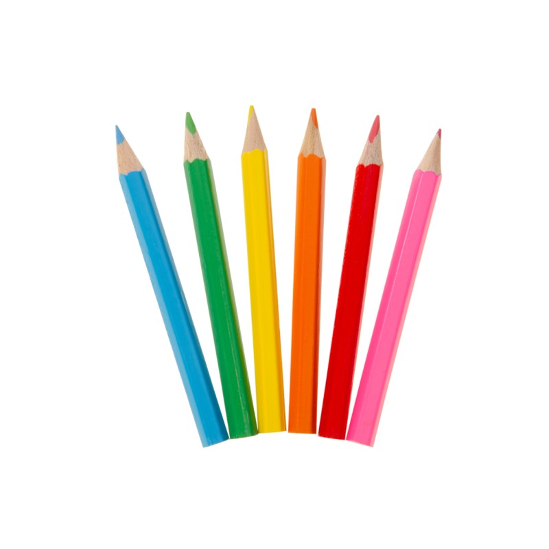 Mini kleurpotloodjes Sint (6 st.)