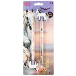Paarden potloden met topper (2 st.)