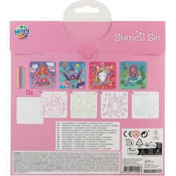 Sjablonen set met potloden