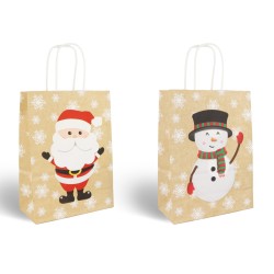 Cadeautasjes kerst kraft (6 st.)