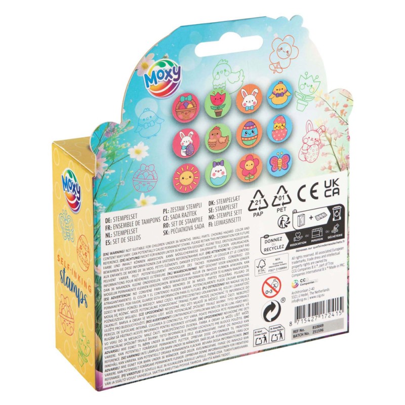 Zelfinktende stempels Pasen (12 st.)