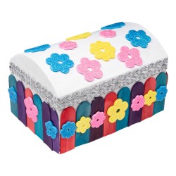 Foamstickers glitter bloemen (120 st.)