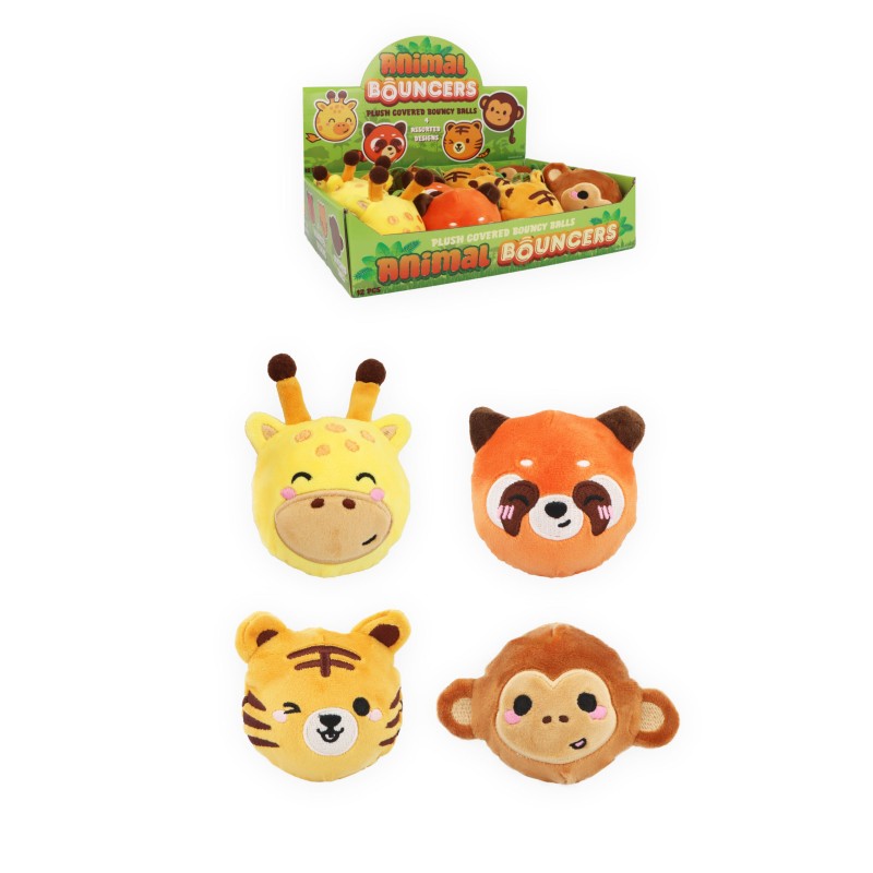 Pluche jungle stuiterbal