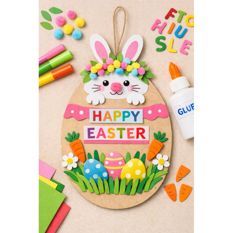 Paas hanger hout XL (6 st.)