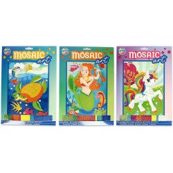 Mozaïek kunst glitter A4