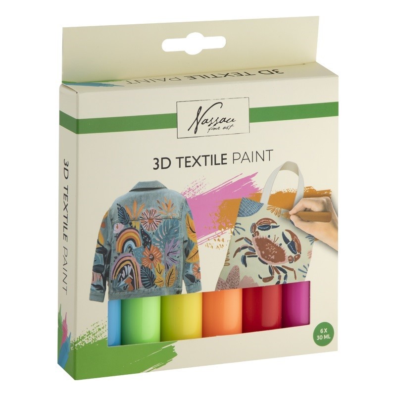 3D textielverf (6 st.)