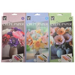 Crêpe bloemen maken