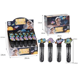 Bellenblaas met figuur space