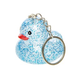 Sleutelhanger glitter eend