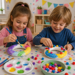 Piepschuim (polystyreen) ring, krans