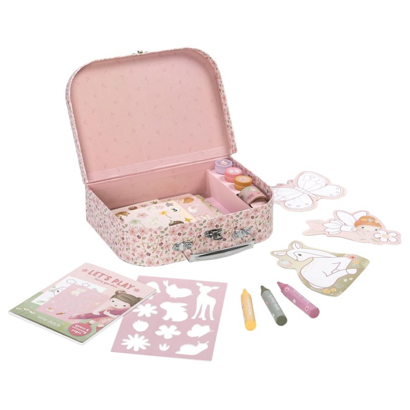 Little Dutch Kleurkoffer Rosa Fairy Garden