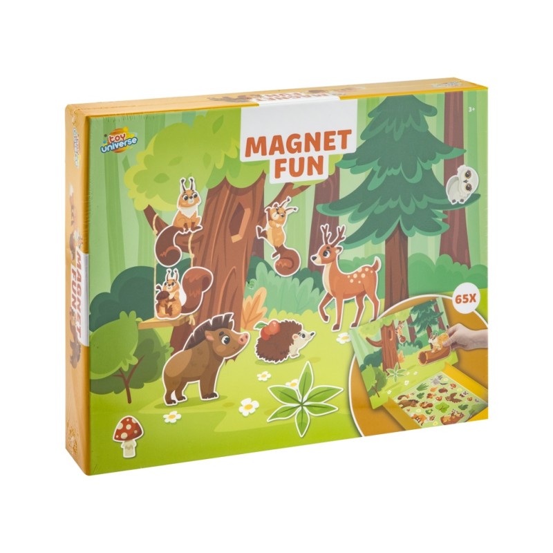 Magneet fun 65-delig bosdieren
