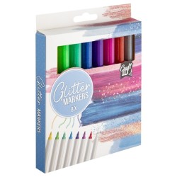 Glitter markers 8 st.