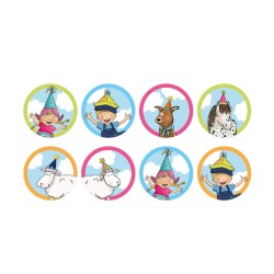 Fien & Teun uitdeelzakjes met stickers (8 st.)