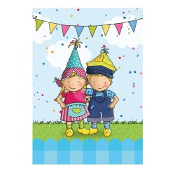 Fien & Teun uitdeelzakjes met stickers (8 st.)