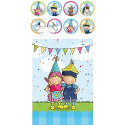 Fien & Teun uitdeelzakjes met stickers (8 st.)