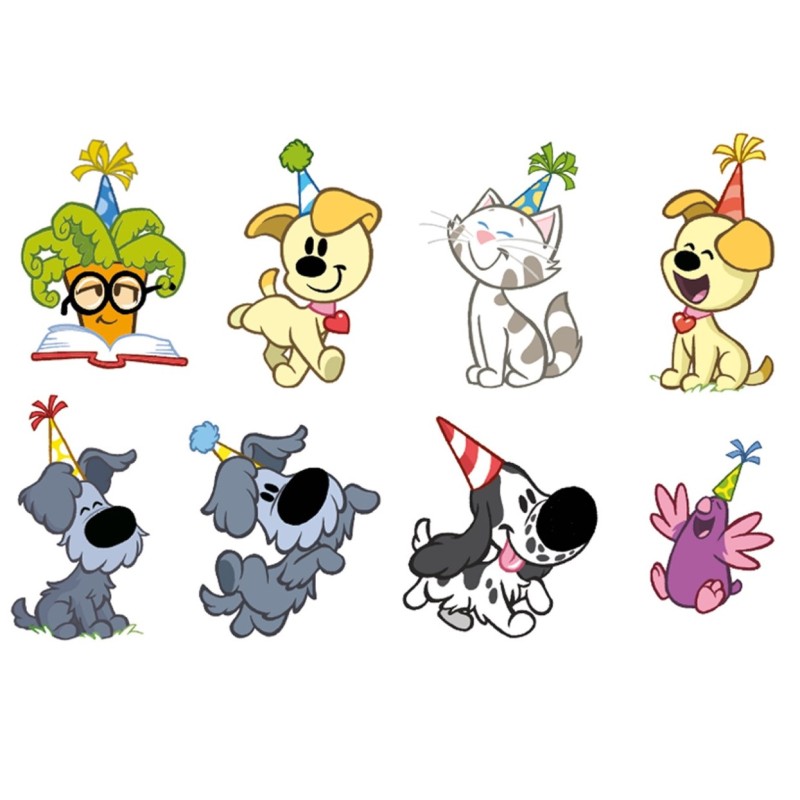 Woezel & Pip uitdeelzakjes met stickers (8 st.)