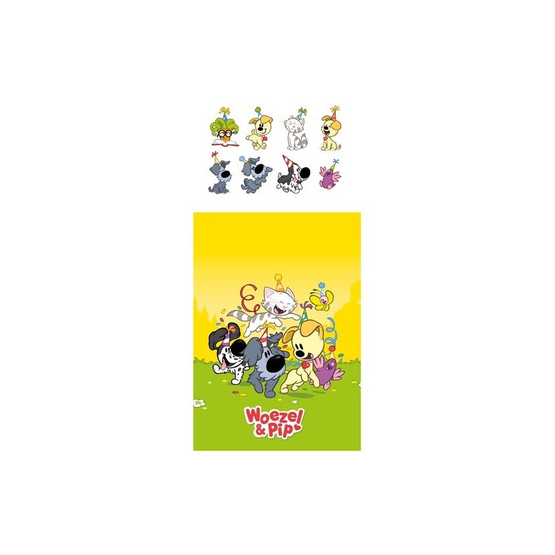 Woezel & Pip uitdeelzakjes met stickers (8 st.)