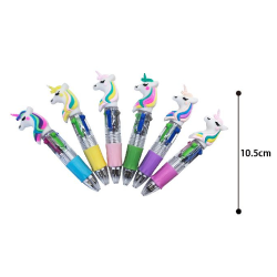 4 kleuren pen unicorn