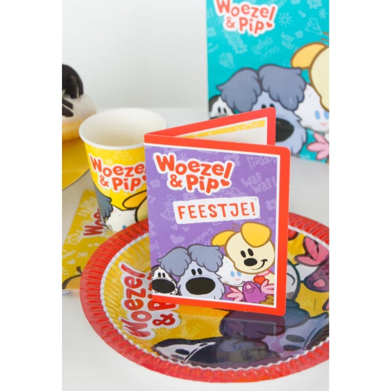 Woezel & Pip uitnodigingen ( 8 st.)