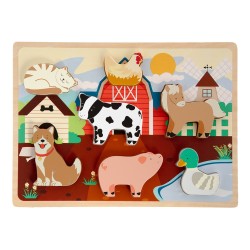 Houten 3D puzzel boerderij
