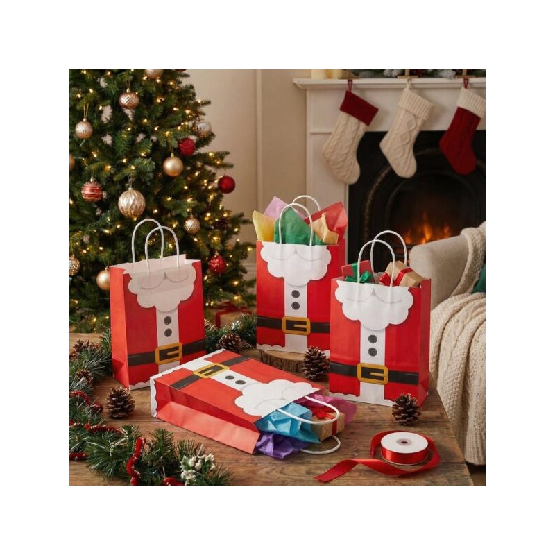 Cadeautasje Kerstman (6 st.)