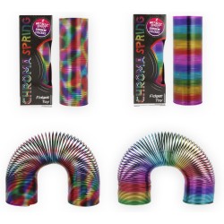 Regenboogspiraal metallic XL