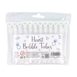 Mini bellenblaas hart 12 st.