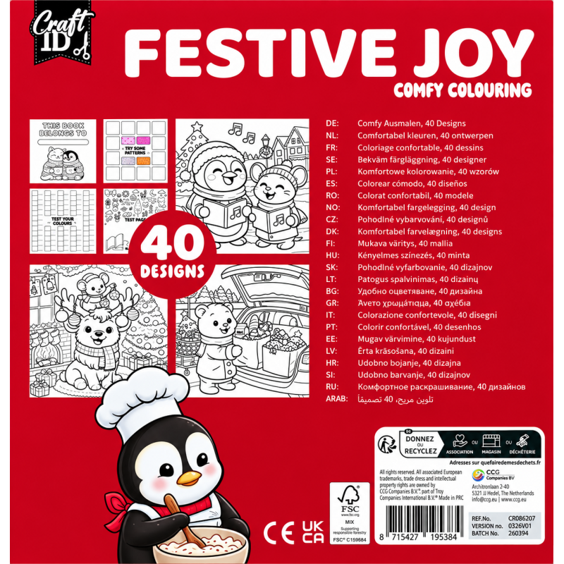 Kerst comfy kleurboek