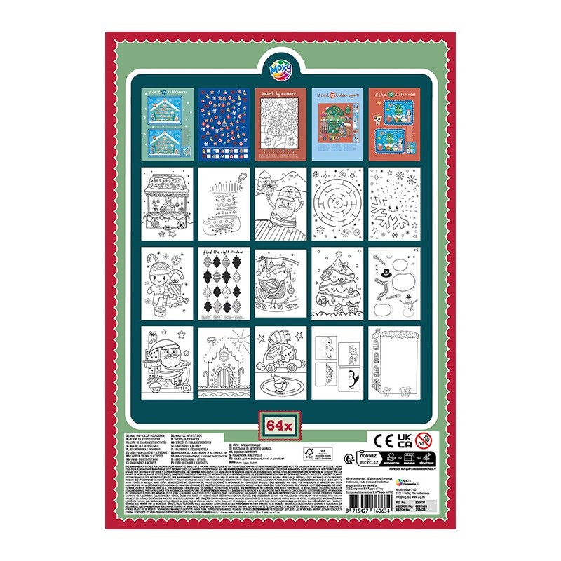 Kleur- en activiteitenboek kerst