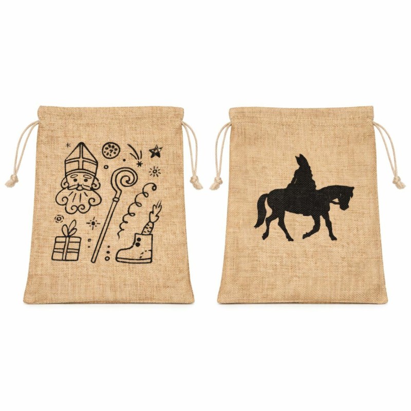 Sinterklaas jute zak (3 st.)