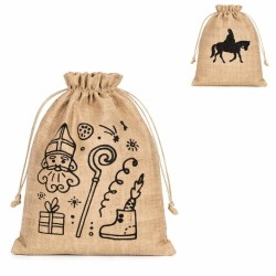 Sinterklaas jute zak (3 st.)