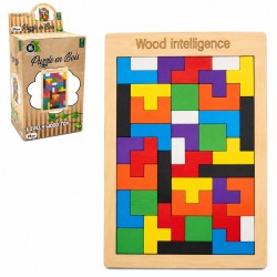Houten mozaïek puzzel