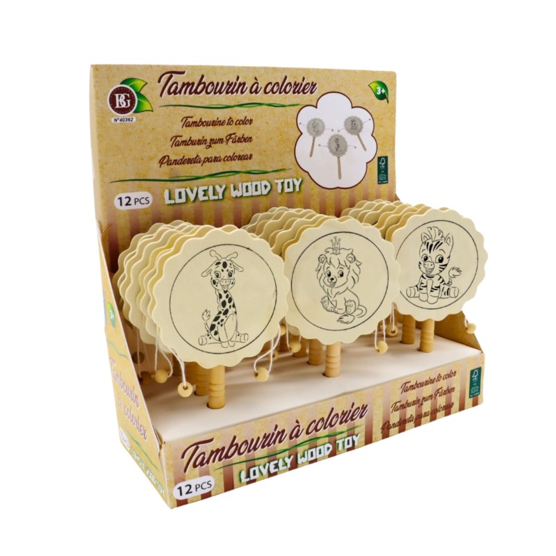 Houten monkey drum