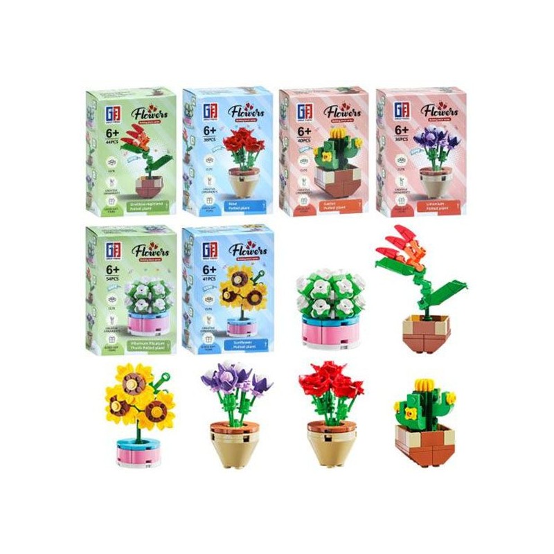 Bouwblokjes bloem