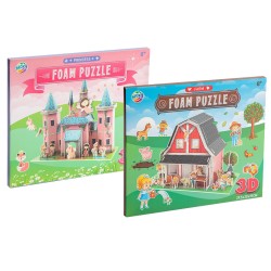 3D Foam Puzzel – Prinsessenkasteel of Boerderij