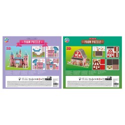 3D Foam Puzzel – Prinsessenkasteel of Boerderij