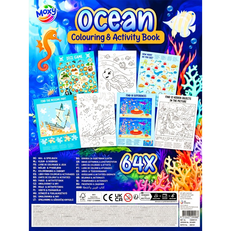 Kleur- en activiteitenboek oceaan