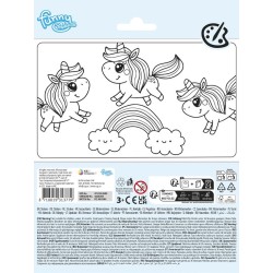 Unicorn stickervel groot