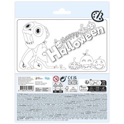 Halloween stickervel groot