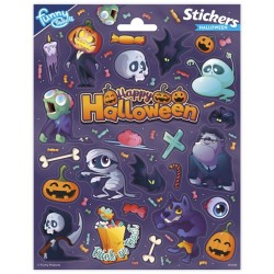 Halloween stickervel groot