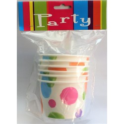 Traktatie (ijs) cups stip (6 sts)