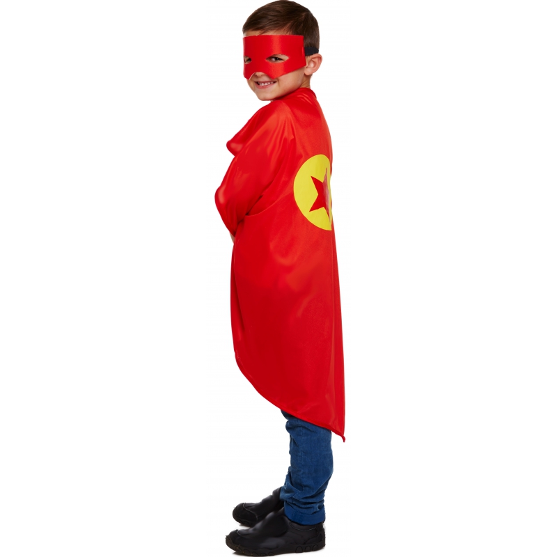 Rood vals Lokken verkleedset superheld