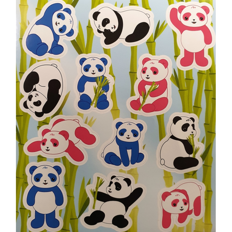 Fun stickers panda