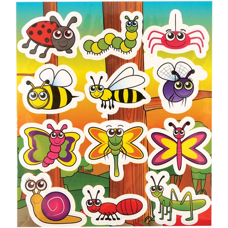 Fun stickers insect