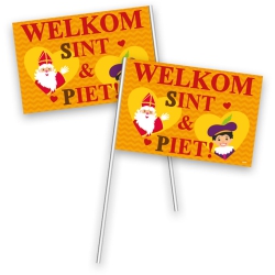 Zwaaivlaggetje Sint en Piet