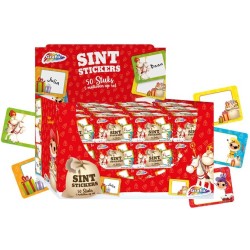 Sinterklaas stickers op rol (50 st.)