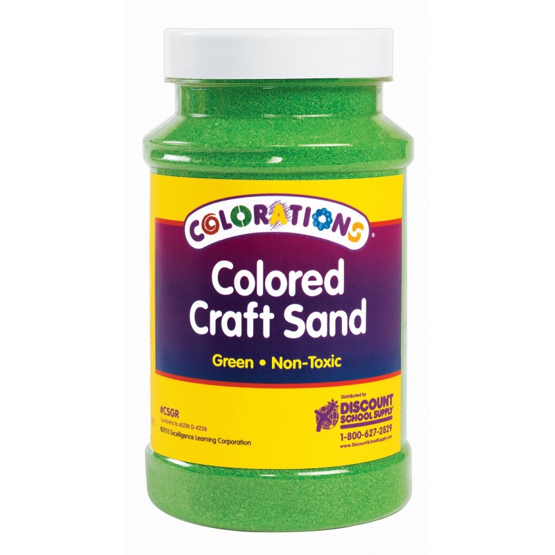 Decoratie zand groen groot