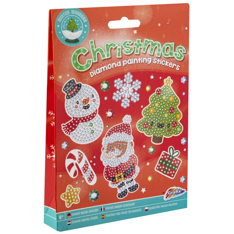 Diamond painting kerst stickers maken